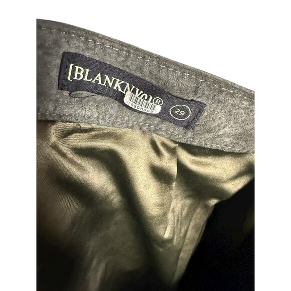 BlankNYC Hunter Green Retro Suede Leather Front Slit Pencil Midi Skirt Size 29 - Picture 14 of 15